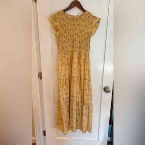 Yellow Floral Maxi Dress